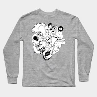 AMEN - Sketch Cloud (b+w) Long Sleeve T-Shirt